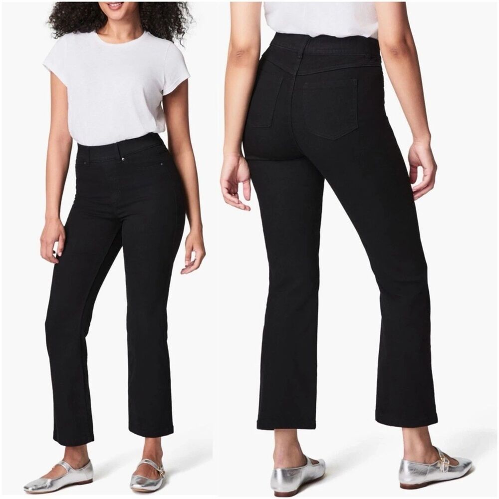 SPANX SPANXshape™ Original EveryWear Kick Flare Jeans in Clean Black Sz L
